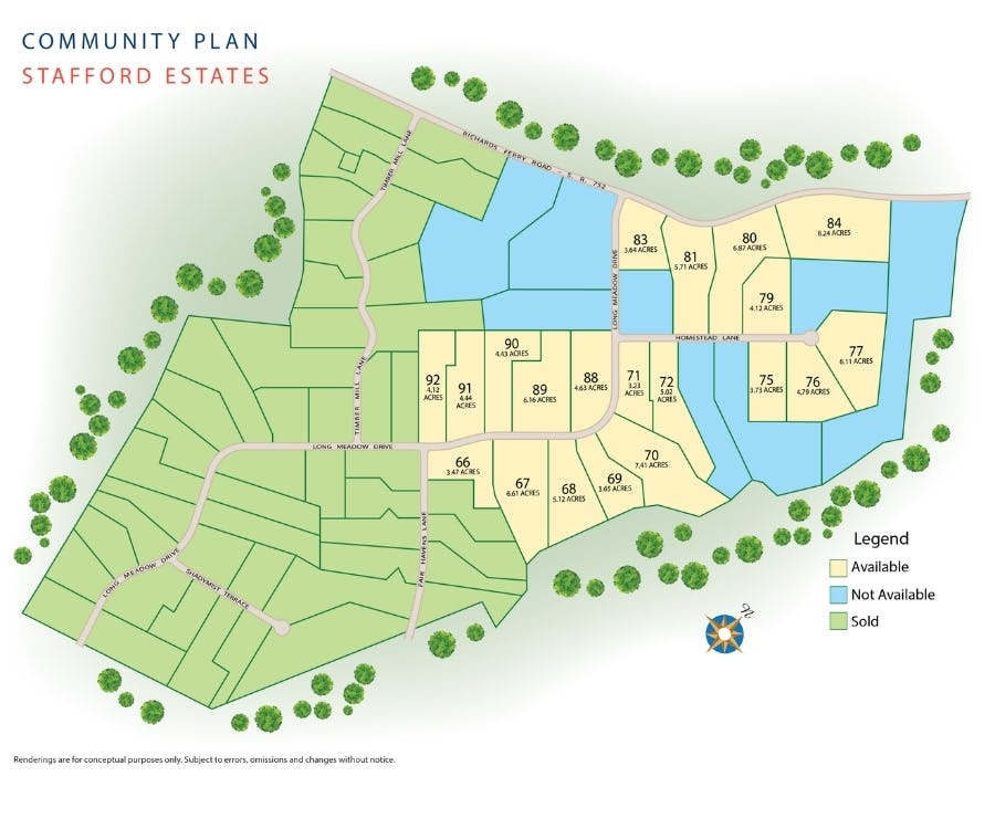 Site Plan Stafford Estates Fredericksburg, VA Atlantic Builders